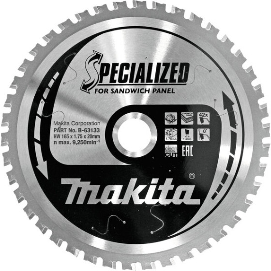 Disc fierastrau SANDWICH 165x20x45 mm Makita