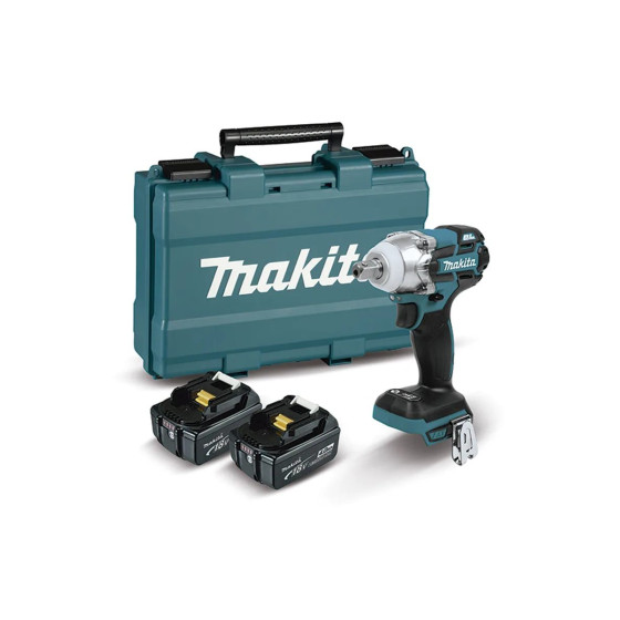 Cheie de strans cu impact LXT 18V, 3.0 Ah, Brushless, 280 Nm, cu 2 acumulatori Makita